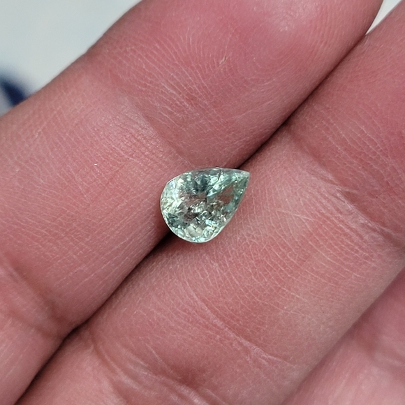 Natural pariaba tourmaline Brazil 1.28 carat pear loose gem - Picture 2 of 15